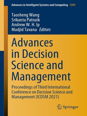 cover image of Advances in Decision Science and Management